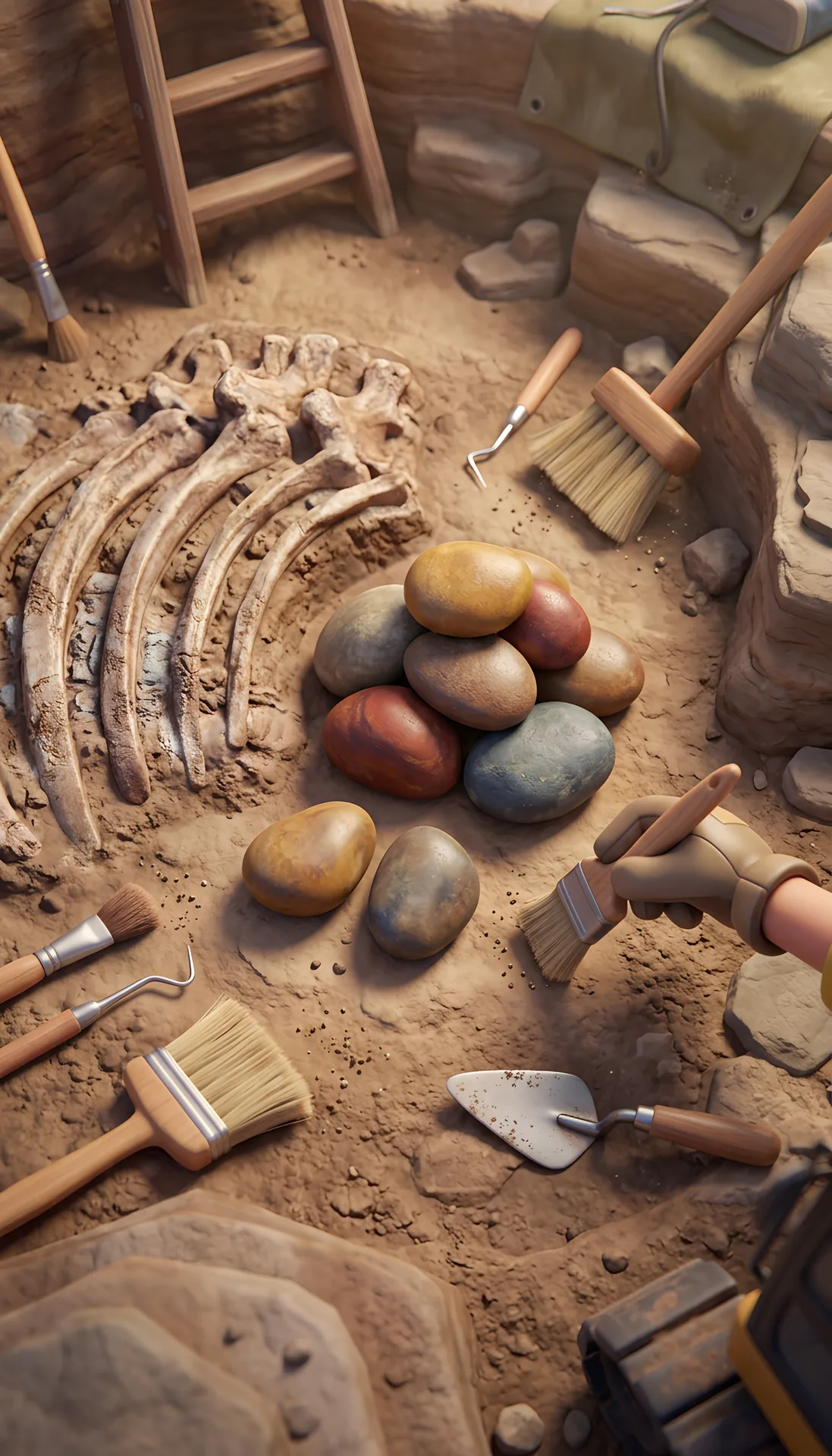 The Dinosaur, Why Did Dinosaurs Swallow Rocks? The Mystery of Sauropod Gastroliths, Scene 4, faceless video