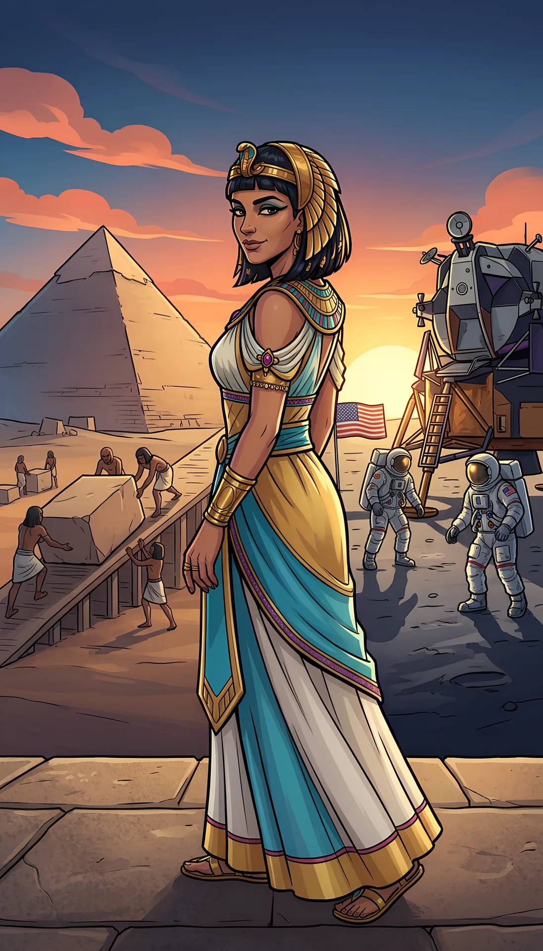 Myth or Fact? Was Cleopatra Closer to Apollo 11 Than the Great Pyramid?, Scene 3, faceless video