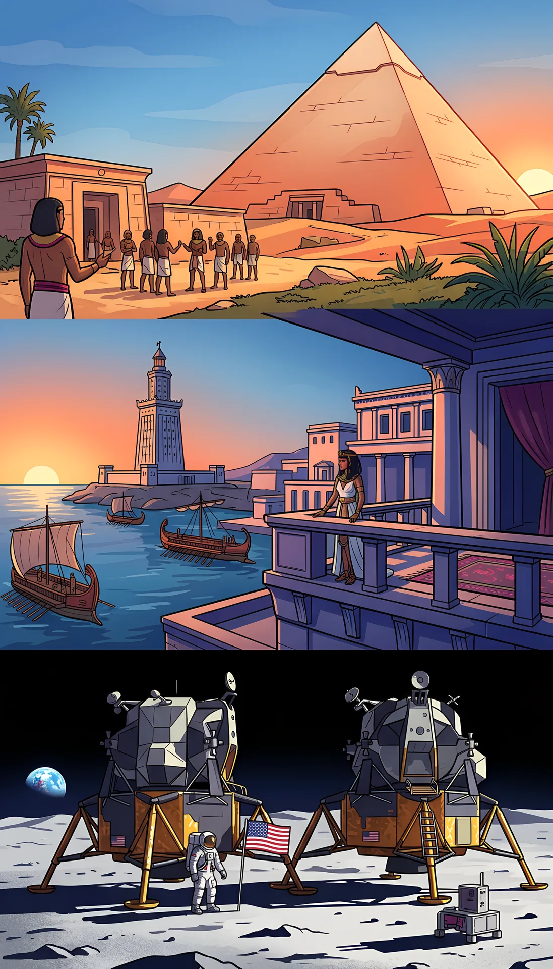 Myth or Fact? Was Cleopatra Closer to Apollo 11 Than the Great Pyramid?, Scene 5, faceless video