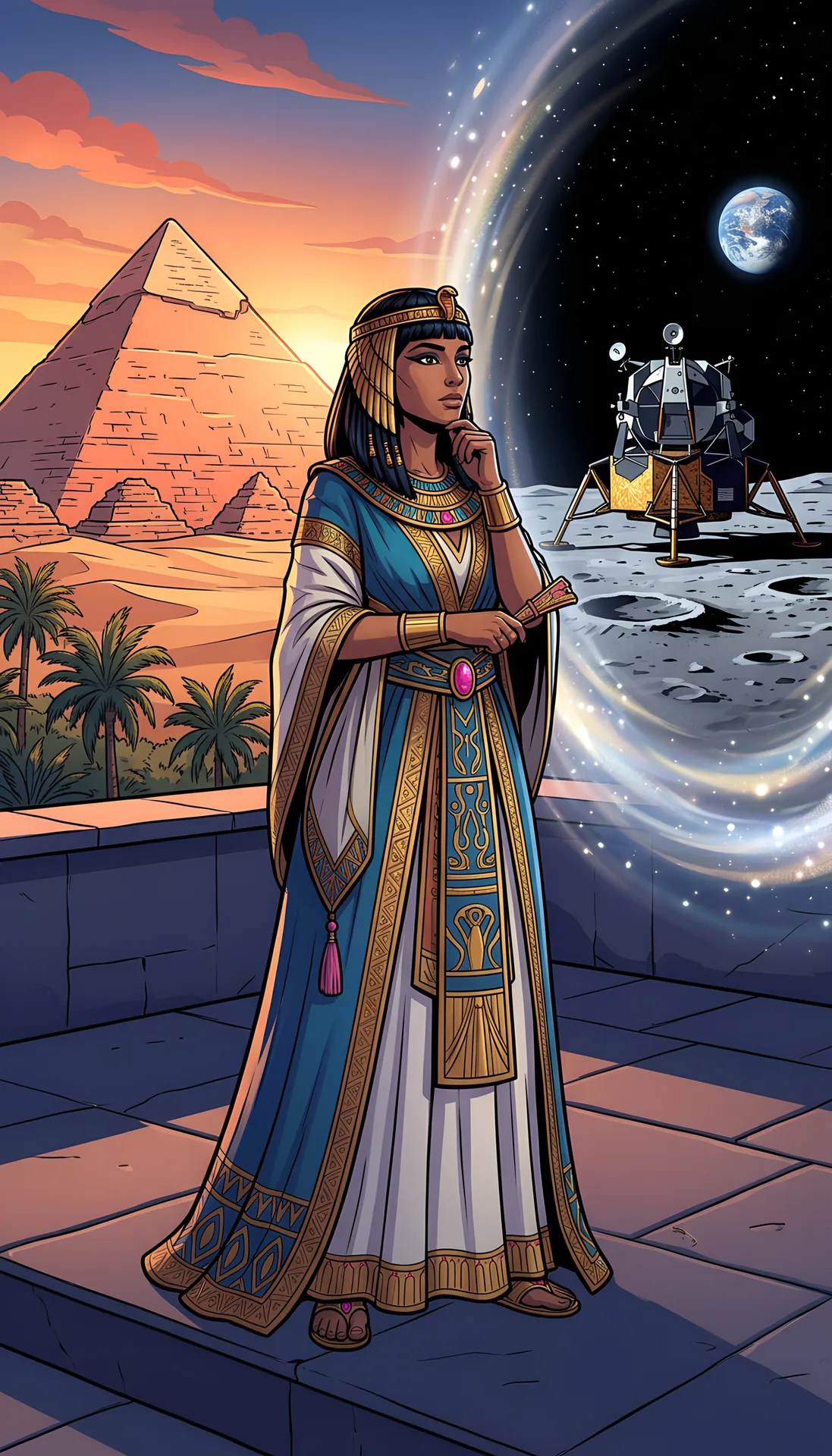 Myth or Fact? Was Cleopatra Closer to Apollo 11 Than the Great Pyramid?, Scene 2, faceless video
