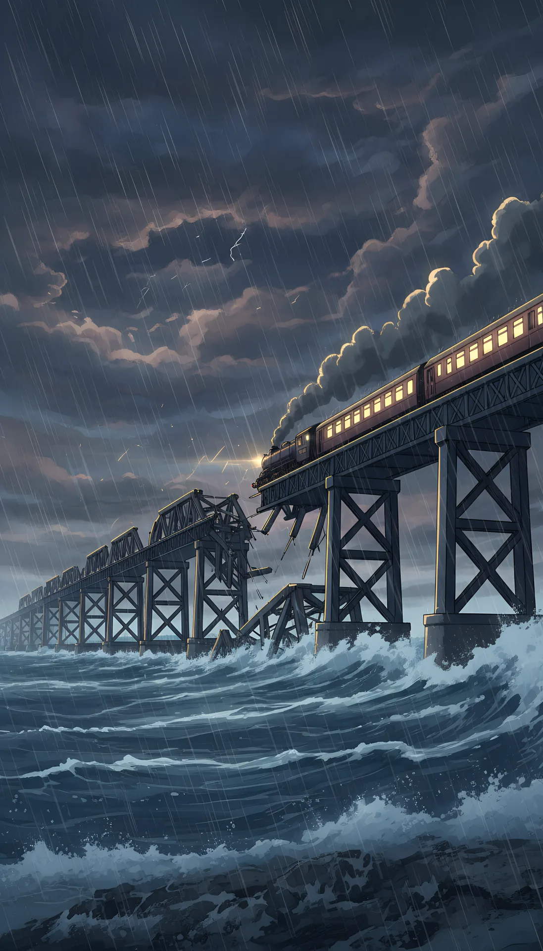 The Weak Wind Bracing That Brought Down the First Tay Bridge, Scene 1, faceless video