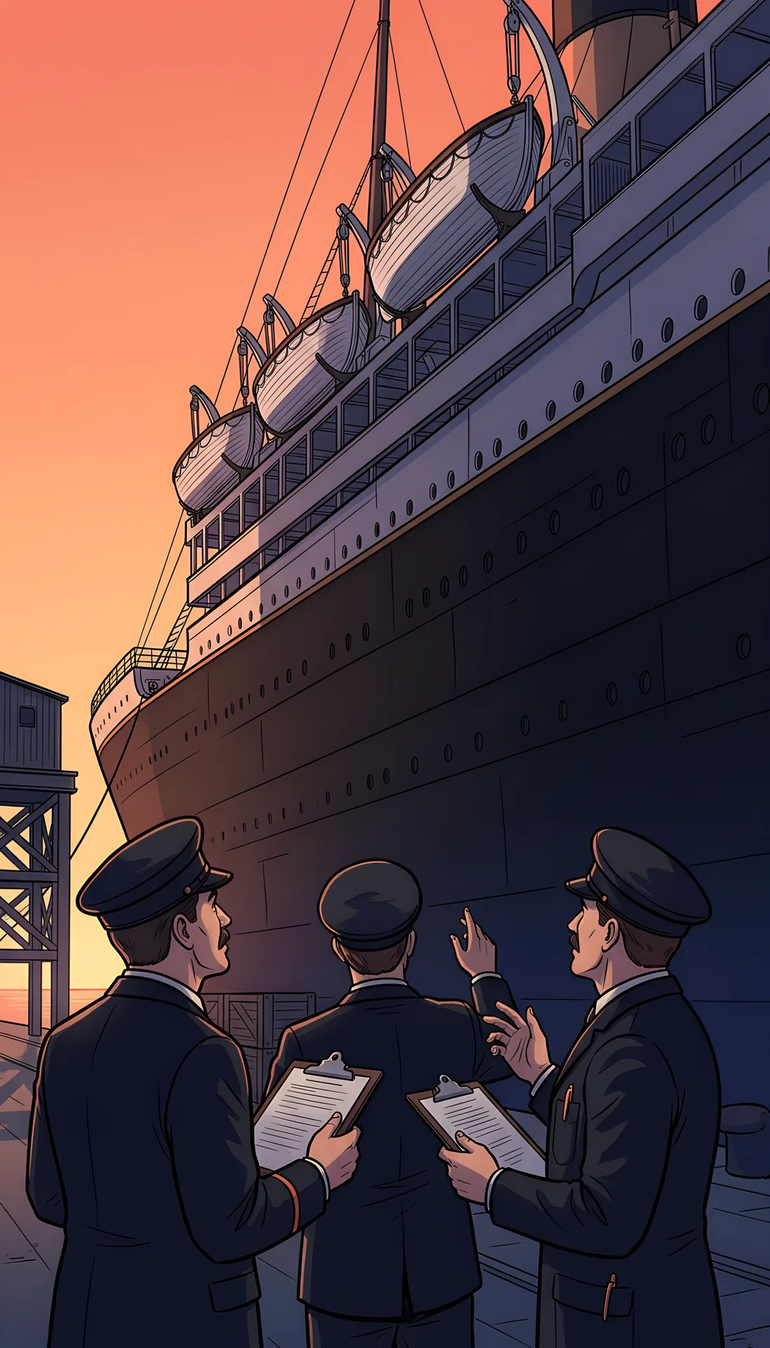 Titanic’s official safety certificate and the lifeboat rules stranded in the age of smaller ships, Scene 2, faceless video